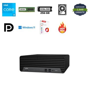 HP Prodesk 400 G7 i3-10100 16GB 256GB SSD 500GB HDD Office24 beschikbaar voor biedingen