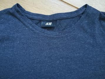 H&M t- shirt donker grijs maat M beschikbaar voor biedingen