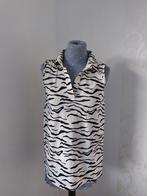 Penn&Ink travelstof top zebra, Kleding | Dames, Tops, Zonder mouw, Ophalen of Verzenden, Wit, Zo goed als nieuw