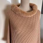 Poncho one size [dmv], Ophalen of Verzenden, Zo goed als nieuw, Maat 42/44 (L), Beige