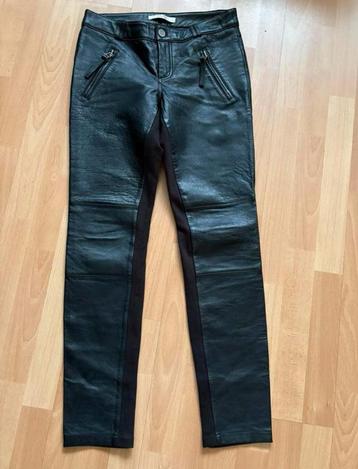 Gestuz mooie zwarte lamsleren broek mt 36 ZGAN beschikbaar voor biedingen