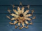 54cm Italiaanse Florentijnse vergulde Toleware lamp jaren 60, Ophalen of Verzenden, Zo goed als nieuw