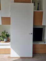 Opdek deur met beslag, Doe-het-zelf en Verbouw, Deuren en Horren, Ophalen, 80 tot 100 cm, Binnendeur, Zo goed als nieuw