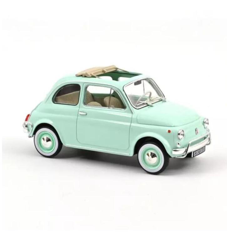 Fiat 500 L 1968 Pastel Blauw Geboorte 1:18 NOREV ref. 187777, Hobby en Vrije tijd, Modelauto's | 1:18, Nieuw, Auto, Norev, Verzenden