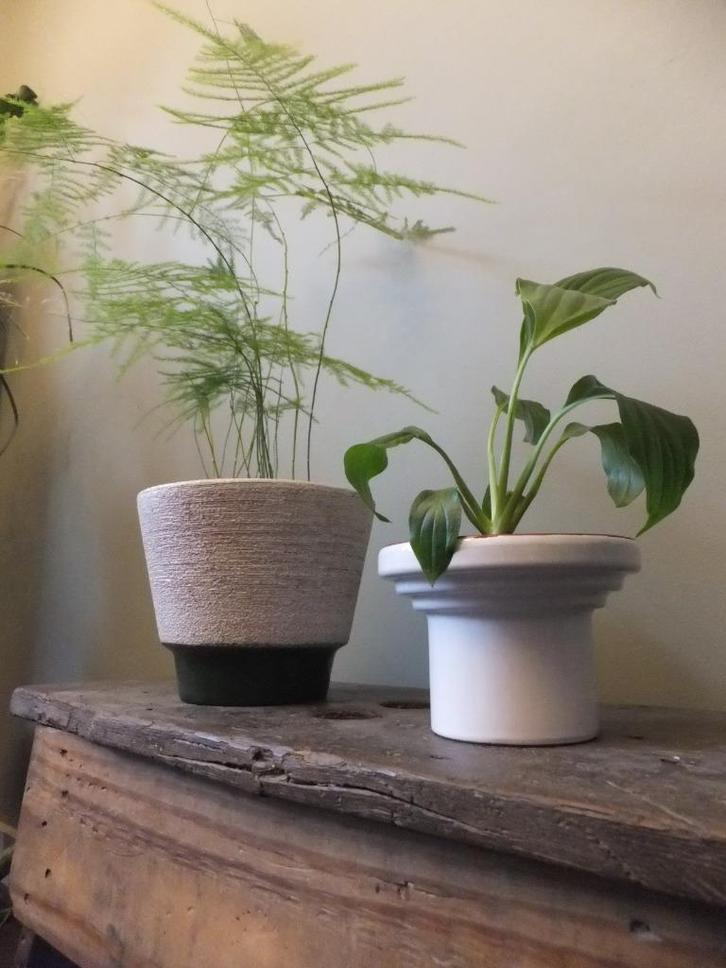 vintage bloempotje kandelaar bijzondere vorm met verzenden, Huis en Inrichting, Woonaccessoires | Overige, Verzenden