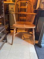 4 Massief Eiken Windsor Stoelen, Huis en Inrichting, Gebruikt, Bruin, Ophalen of Verzenden, Vier