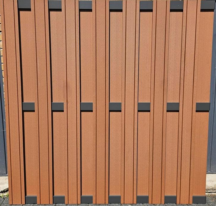 Actie - WPC composiet schutting 180 x 180 nieuw, Tuin en Terras, Schuttingen, Nieuw, Kunststof, 1 tot 2 meter, Minder dan 3 meter