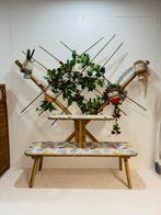 Retro vintage plantentafel bamboe, Ophalen of Verzenden