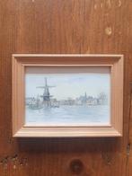 Prent Aart van Woensel Haarlem Bavo molen Adriaan Spaarne, Antiek en Kunst, Kunst | Litho's en Zeefdrukken, Ophalen