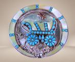 Grote ZELDZAME Zuni Dishta zilver turquoise bolo hanger!, Overige voorstellingen, Verzenden, Zo goed als nieuw, X