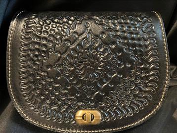 Lederen marokkaanse schoudertas/crossbody bag beschikbaar voor biedingen