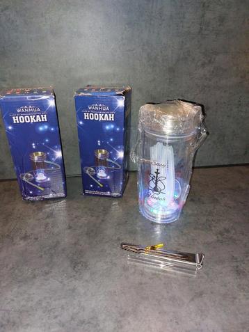 Reis Waterpijpen met verlichting 2 stuks beschikbaar voor biedingen