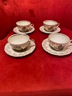 J.Kronester,Bavaria,4 antieke kop en schotel, Antiek en Kunst, Ophalen of Verzenden