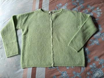 Cardigan met wol en Alpaca,  M  oversized  beschikbaar voor biedingen