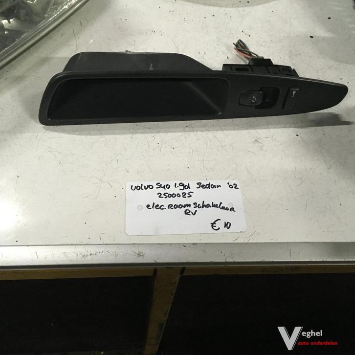 Volvo S40 1.9 D   sedan 2002   Wagennr 2500025   Raamschakel, Auto-onderdelen, Dashboard en Schakelaars, Gebruikt, Ophalen of Verzenden