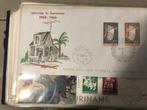 Postzegels 1e dag enveloppen Ned Antillen en Suriname, Buitenland, Ophalen