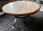 Vintage travertin natuurstenen salontafel - Arnhem retro, Ophalen, Gebruikt, 50 tot 100 cm, Minder dan 50 cm