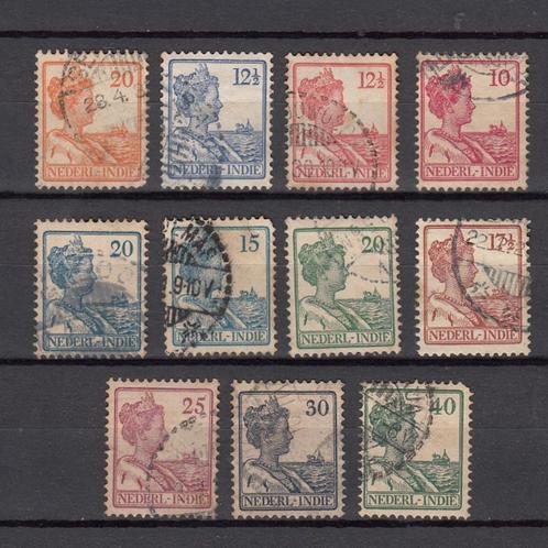 Nederlands Indie 1913-1932 Koningin Wilhelmina uit 115-128, Postzegels en Munten, Postzegels | Nederlands-Indië en Nieuw-Guinea