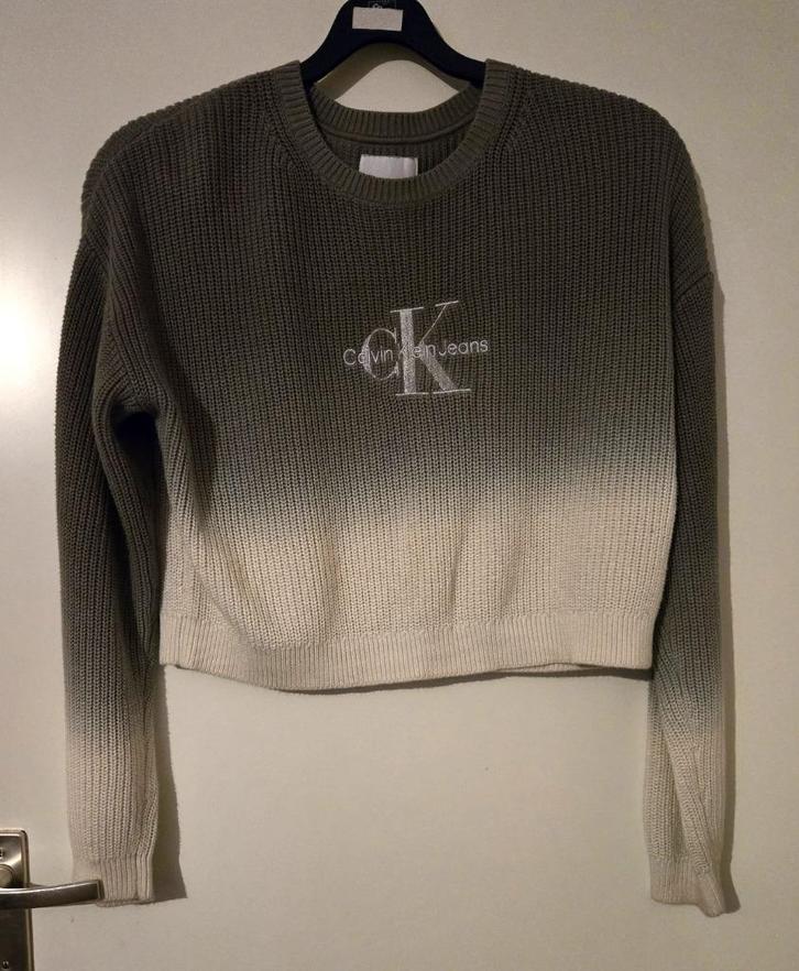 Origineel Calvin Klein jeans trui mt 12 valt iets groter, Kinderen en Baby's, Kinderkleding | Maat 158, Zo goed als nieuw, Meisje