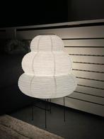 Japanse stijl rijstpapier lamp op zwarte metalen voetjes, Wit, Nieuw, Ophalen of Verzenden, Japans Rijst papier Design