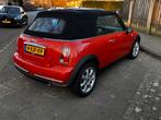 Mini 1.6 16V ONE Cabrio 2005, Zwart, Cabriolet, 4 stoelen, Leder en Stof