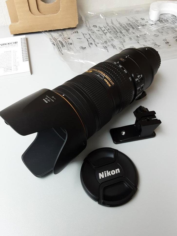 f/2.8 G ED VR II - Nikon Nikkor AF-S 70-200 mm, Audio, Tv en Foto, Fotografie | Lenzen en Objectieven, Zo goed als nieuw, Telelens