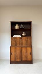 Vintage houten / palissander kast / boekenkast, Ophalen, Vintage, 50 tot 100 cm, Zo goed als nieuw