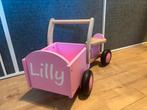 Roze Loop bakfiets met de naam Lilly, Kinderen en Baby's, Speelgoed | Buiten | Voertuigen en Loopfietsen, Ophalen, Gebruikt, Loopfiets