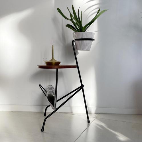 Deens vintage design TAFELTJE lectuurrek plantenstandaard, Huis en Inrichting, Woonaccessoires | Overige, Gebruikt, Ophalen of Verzenden