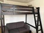 Tweepersoons hoogslaper zwart Ikea, Ophalen, Hoogslaper, Tweepersoons, 140 cm