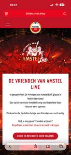 GEZOCHT kaarten vrienden van Amstel live 24 januari 2026, Twee personen