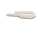 Cosmopolitan Design Chicago Hoekbank Creme velvet €1999, nu, 250 tot 300 cm, Cosmopolitan Design, Nieuw, Ophalen of Verzenden