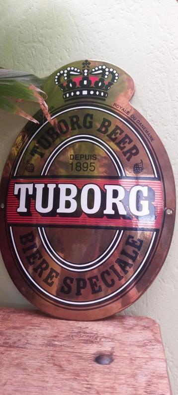 Emaillebord Tuborg bier beschikbaar voor biedingen