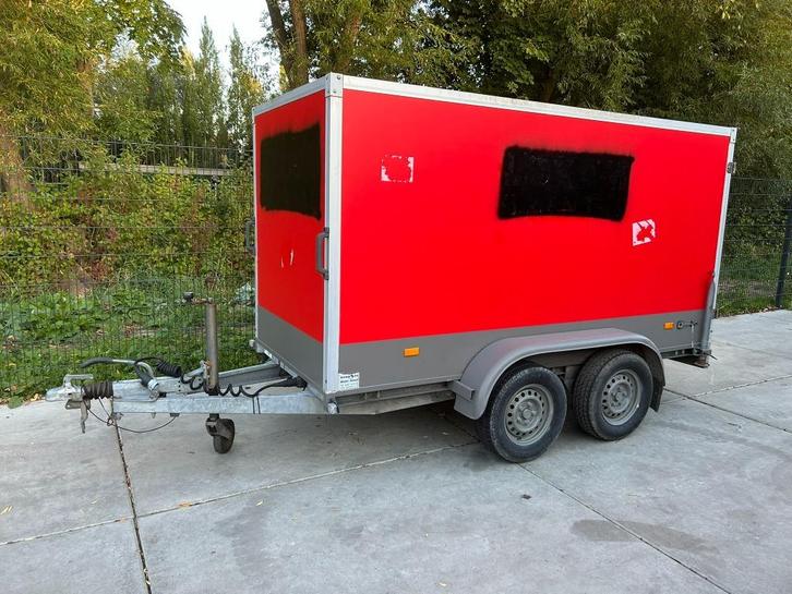Hapert gesloten aanhanger/aanhangwagen 300x130x150CM 2000KG, Auto diversen, Aanhangers en Bagagewagens, Nieuw, Ophalen