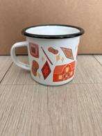 Emaille Beker thema haken en breien, Huis en Inrichting, Keuken | Servies, Ophalen of Verzenden, Nieuw, Overige materialen, Overige stijlen