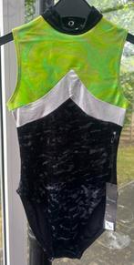 Turnpak zwart velours, Sport en Fitness, Turnen, Verzenden, Zwart, Nieuw, Kindermaat 122 t/m 140