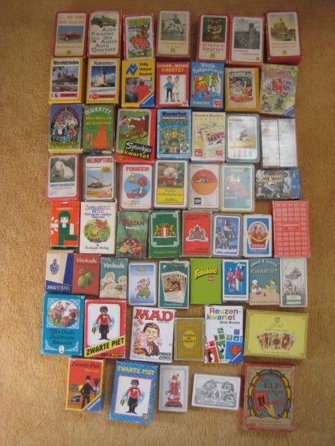 kwartetten 31 stuks kwartetten kaartspellen, Verzamelen, Speelkaarten, Jokers en Kwartetten, Gebruikt, Kwartet(ten), Ophalen of Verzenden