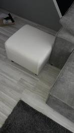 Vierkante poef – 50x50 cm – Crèmekleur", Ophalen, Zo goed als nieuw, 50 tot 75 cm, Vierkant