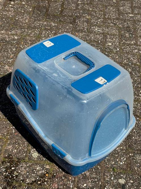 Kattebak met geur filter en opbergvakjes, Dieren en Toebehoren, Kattenbakken, Zo goed als nieuw, Gesloten, Ophalen