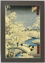 165. Houtsneden en schildering op zijde, Japan, Antiek en Kunst, Kunst | Niet-Westerse kunst, Ophalen of Verzenden