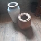 Div vazen 2 stuks, Steen, Gebruikt, Overige kleuren, Ophalen of Verzenden