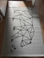 Vloerkleed 120x170 geometrische beer, Ophalen, Beige, Zo goed als nieuw, Minder dan 10 m²