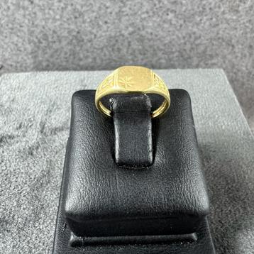 Gouden Ring | 14k | 0,8g | baby monogram | mt 12,5 | 390340 beschikbaar voor biedingen