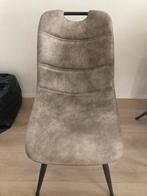 4 eetkamerstoelen, Ophalen, Zo goed als nieuw, Leer, Eén