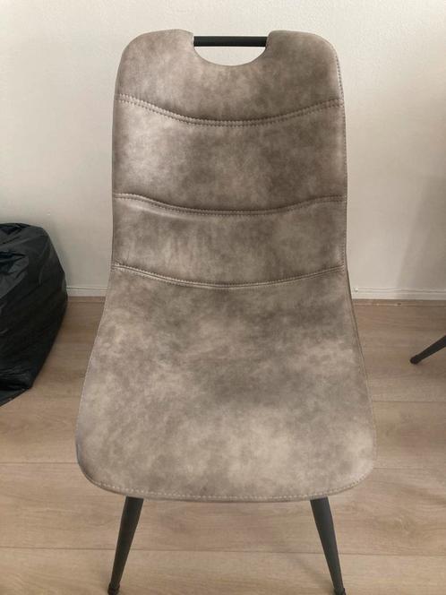 4 eetkamerstoelen, Huis en Inrichting, Stoelen, Zo goed als nieuw, Eén, Leer, Ophalen
