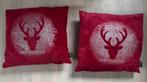 Unique living kerstkussens 2 stuks, Ophalen of Verzenden, Zo goed als nieuw, Vierkant
