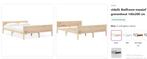 bedframe light wood 140 x 200 cm vidaxl, Huis en Inrichting, Slaapkamer | Bedden, Ophalen, Tweepersoons, 140 cm, Zo goed als nieuw