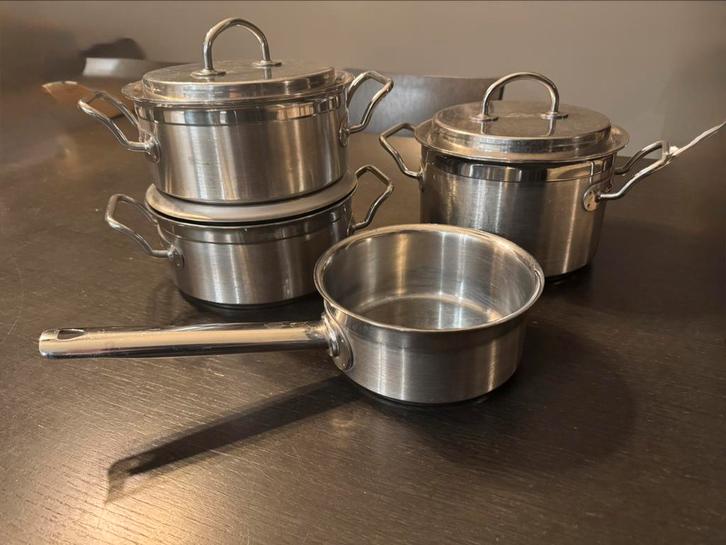 Silga Design Teknika rvs pannen – professionele kwaliteit, Huis en Inrichting, Keuken | Potten en Pannen, Gebruikt, Pannenset