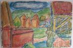 H.Bekman 1941 boerderij in limburg NHS Acrylverf (karton), Verzenden