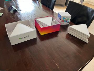 Nano Leaf starter kit + 2x uitbreiding + mini triangles beschikbaar voor biedingen